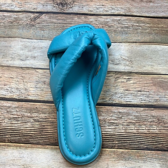 Women's Schutz Fairy Slide Sandal, Size 6 M - Blue - Picture 4 of 6